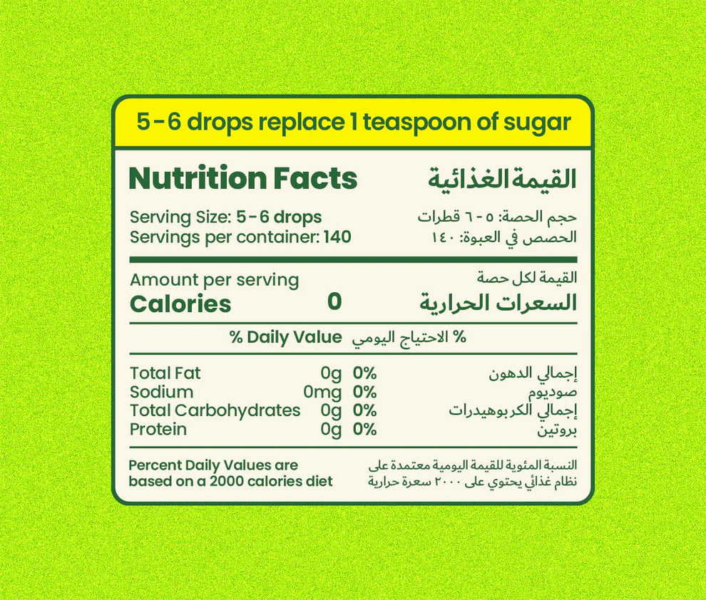 Monk Fruit Drops, No Erythritol — 100% Pure Extract, Zero Calories