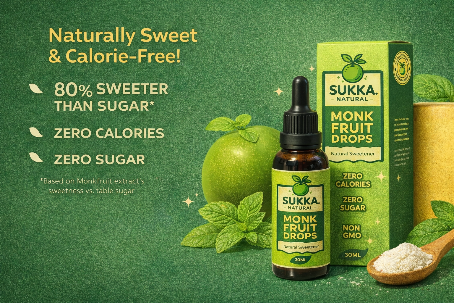 Monk Fruit Sweetener Juice Concentrate (140 Serving)